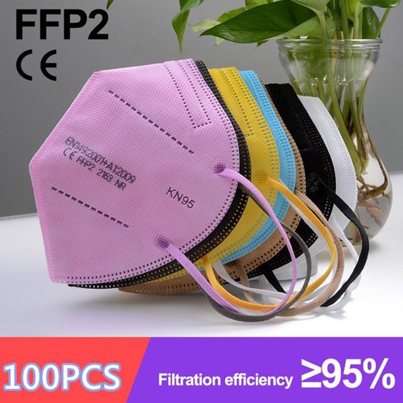 Buy KN95 Mask FFP2 Mouth Cover N95 Anti Dust Masks With Breathing Valve