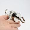 Magnetic Hooks, 170 LB Heavy Duty Strong Magnet with Hook 4Packs, Rare Earth Neodymium Magnets for Hanging, Magnetics Hanger
