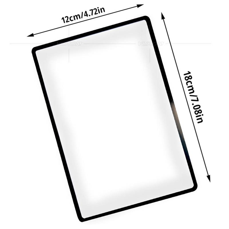 

Magnifier Bookmark Large Area Card Thin Fresnel Business Card Solar Fire Igniting Lens Reading Newspaper Magnifying Glass