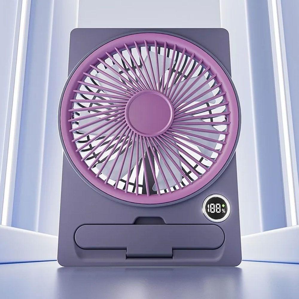 5-Speed Adjustment Portable Desktop Fan Ultra Slim Design Table Air Cooler  Travel