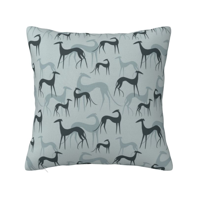 Greyhound Semaphore Nordic Throw Pillow Cover Decoration Whippet Sighthound Dog Car Cushion