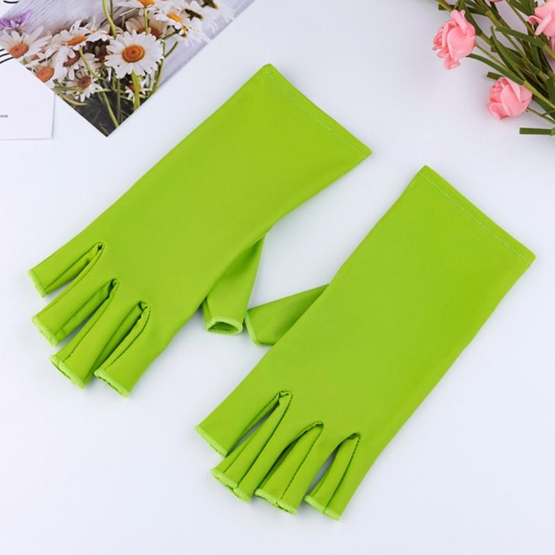 Gloves For Gel Nail Lamp Shield Gloves For Gel Manicure Fingerless Glove Nail for Protection Radiation