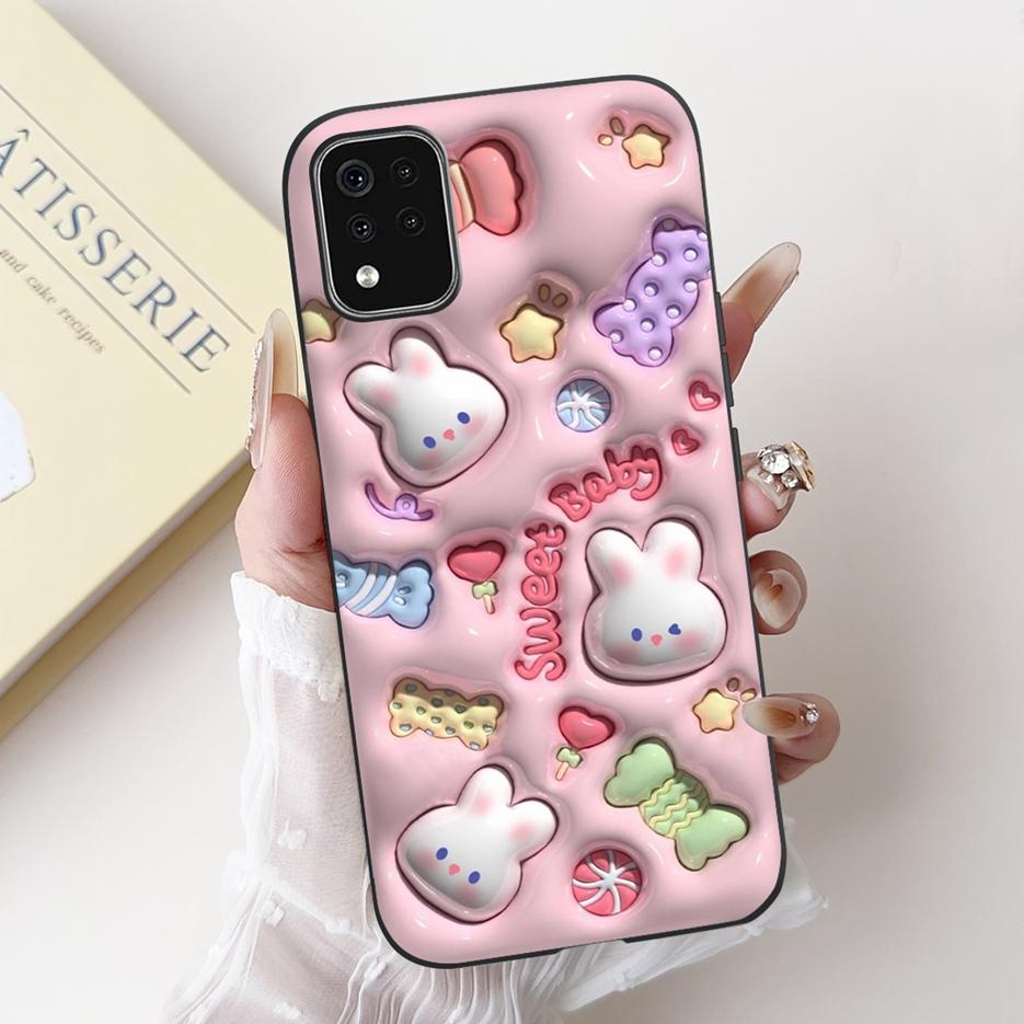 For LG K42 Case LG K52 LM-K520 Cute Rabbit Cartoon Cover Soft Silicone Phone Case For LG K62 K 42 52 LGK42 LGK52 Back Cover Bags