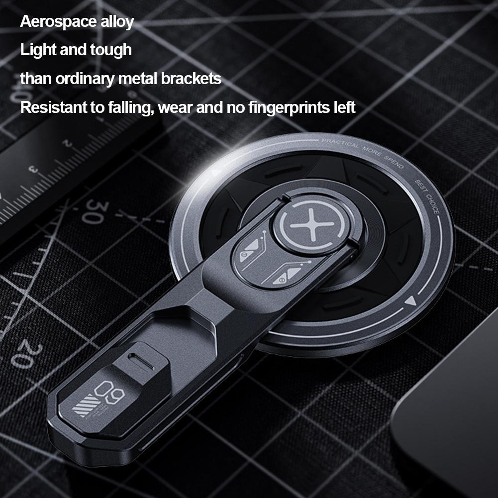 For Magsafe Magnetic Mobile Phone Holder 360° Rotating Portable Desktop Aluminum Alloy Support Frame