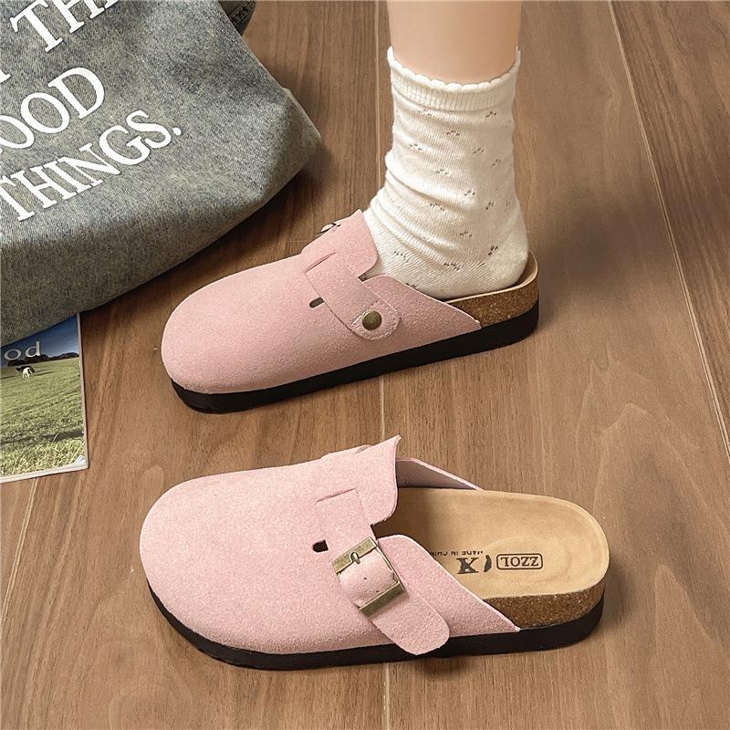Thick-bottomed Women's Spring and Summer New Fishing Lazy People Wear a Pedal Bag Head and Half Slippers