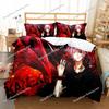 3D Printed Anime Tokyo Ghoul Bedding Set Boys Girls Twin Queen Size Duvet Cover Pillowcase Bed Kids Adult Home Textileextile963