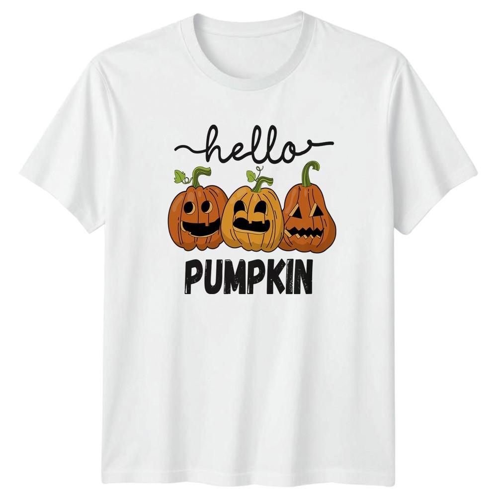 Hello Pumpkin TShirt Pumpkin Faces Halloween Halloween Gift For Him And Her S