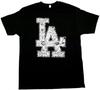 LA Tribal T-shirt Los Angeles Aztec Logo Tee Adult Black New