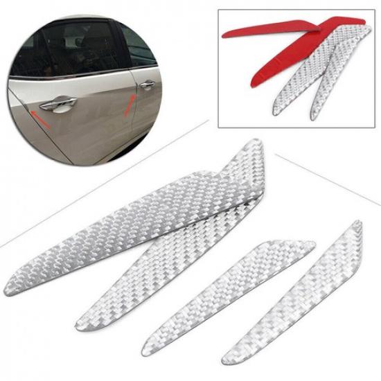Carbon Fiber Grey Door Protective Strips Anti-collision For Mercedes Benz