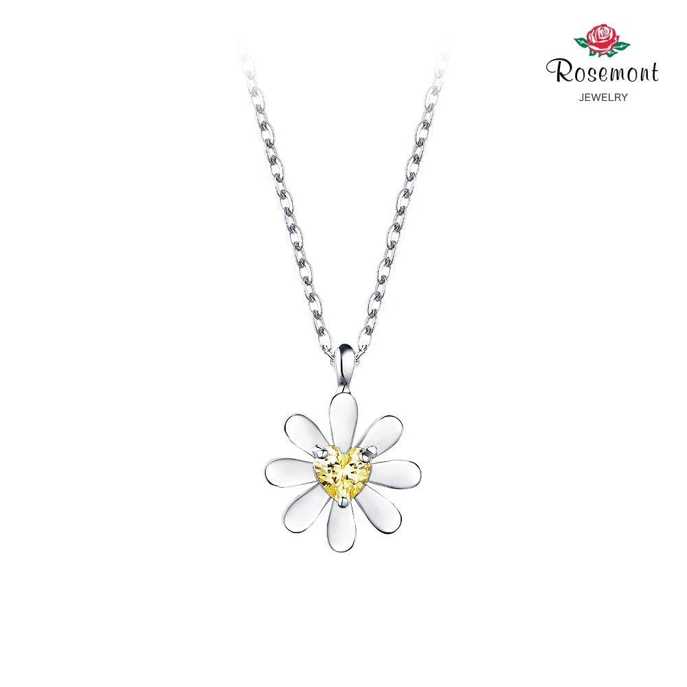 [Rosemont] Silver Necklace Happy Daisy Ra25C13T