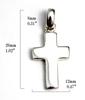[World Accessories Carmelo] Christ Cross Christian Pendant Sterling Silver 925 Women's Men's
