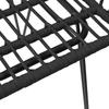 5 Piece Outdoor Dining Set Black Poly Rattan