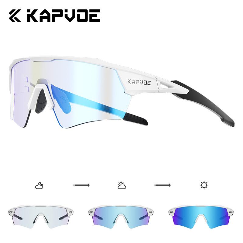 Kapvoe Hot Cycling Sunglasses Men Women Riding Glasses UV400 Bicycle Eyewear Mountain Outdoor Sports Road Driving Bike Goggles 7