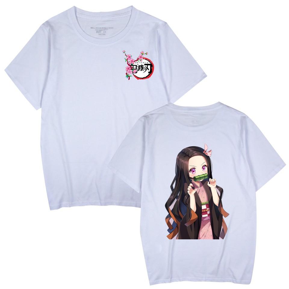 Japan Demon Slayer anime-themed short-sleeved T-shirts for men and women summer printed T-shirts 0038