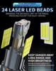 High-Power LED Car Headlight H4/H7: Super Bright, White Light