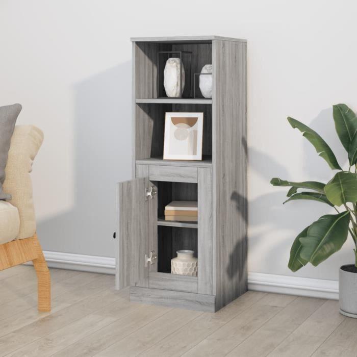 VidaXL Buffet haut sonoma gris 36x35,5x103,5 cm bois d'ingénierie 816326