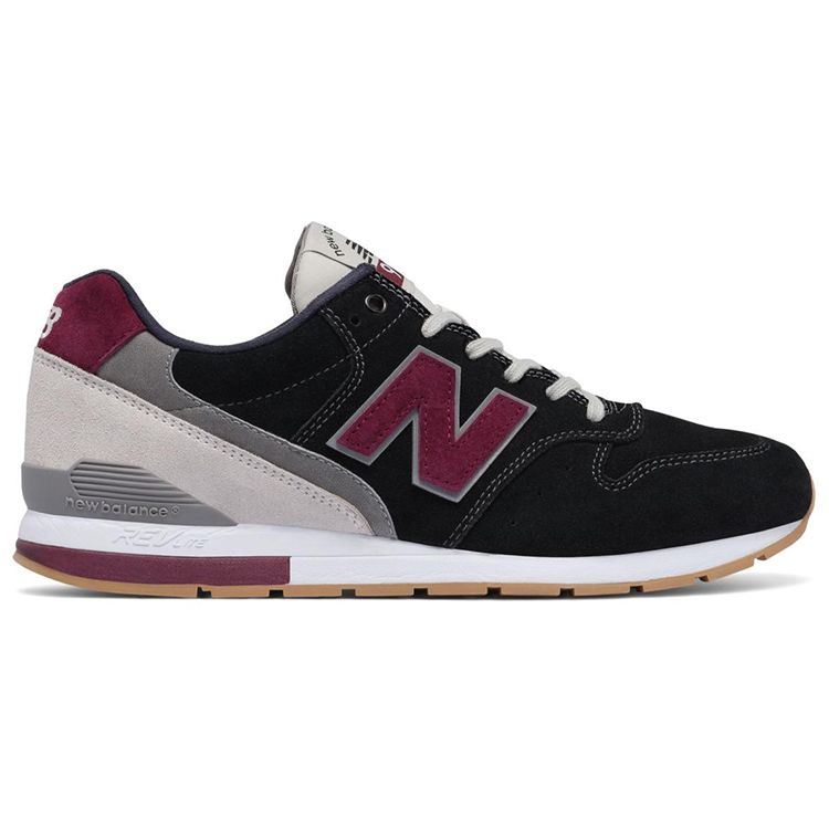 New Balance Nb 996 Comfortable Versatile Lightweight Low-Top Running Shoes Men Sneaker Black Purple MRL996ND