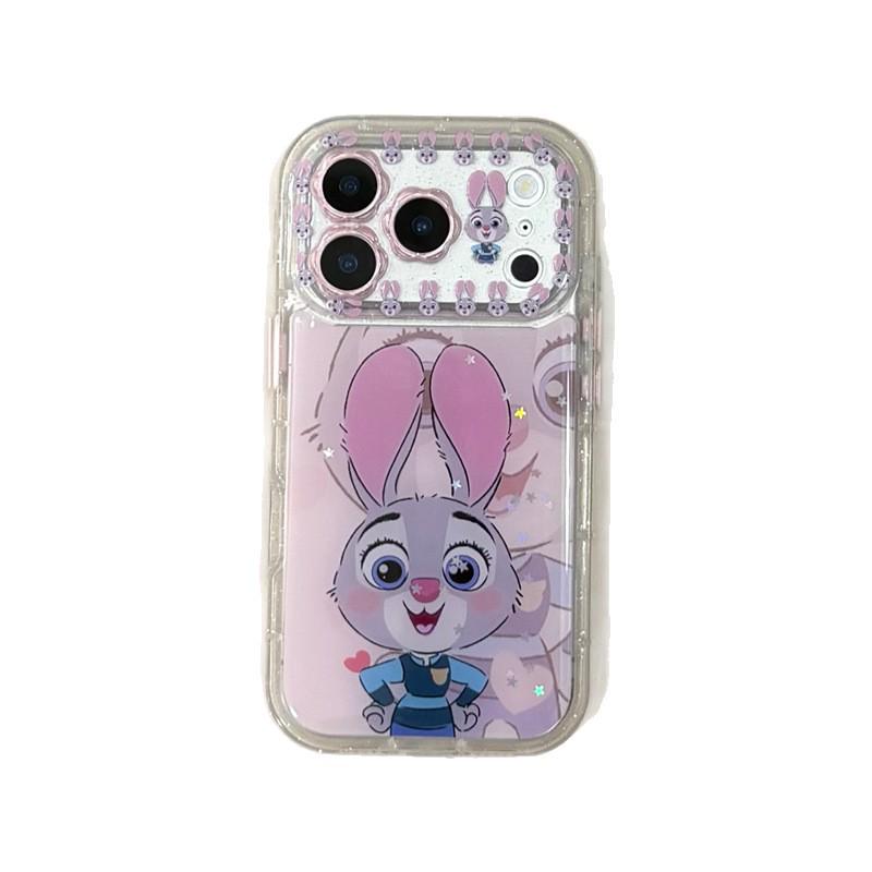 Nick and Judy Cartoon Epoxy Case for iPhone 14/13 Apple 17/16/15 PRO MAX - Anti-Fall Protection