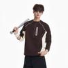 Mens 2026 Fall Winter Color Block Half Zip Sweatshirt Loose Casual Long Sleeve Top