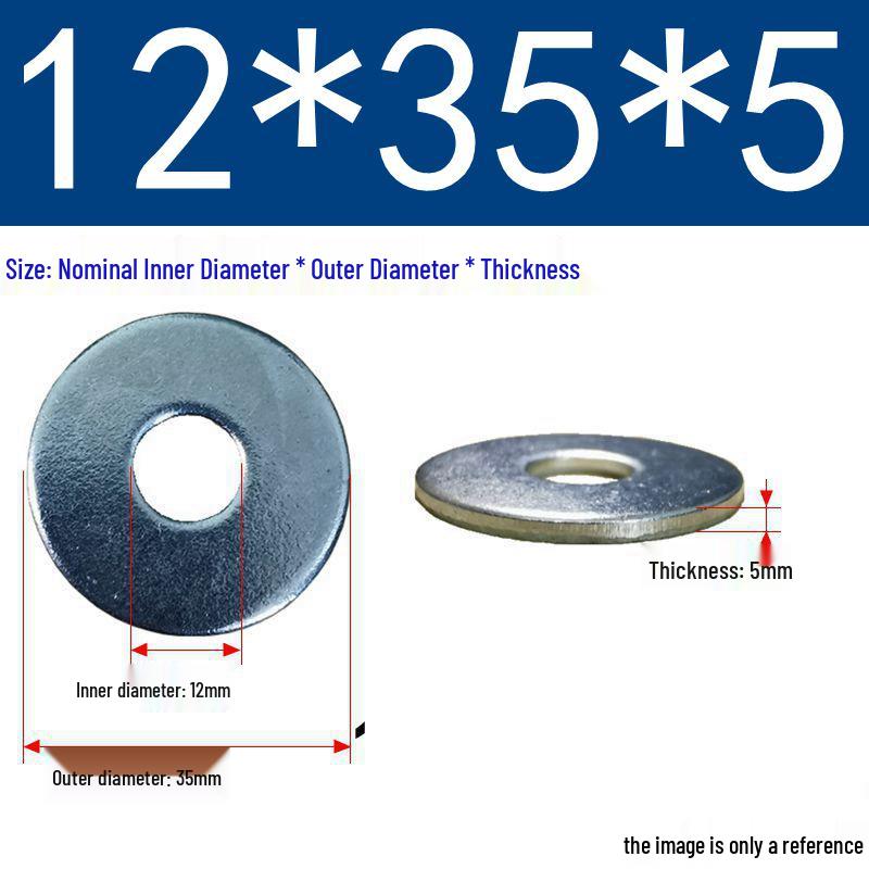 Galvanized Flat Metal Washer Spacer M3-M60