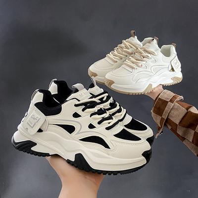 Platform Dad Shoes Women's Spring and Autumn New Platform All-Matching Student Sports Women's Shoes Mesh Casual Shoes for Women