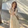 Summer 2026 New Seaside Holiday Temperament Floral Dress Platycodon Tea Break French Long Dress Women's Loose