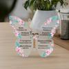 1pc of French Butterfly-Shaped Acrylic Table Decoration, You Are Beautiful Ecclesiastes 3:11, Shining Ezekiel 1:27, Courageous Deuteronomy 31:6 
