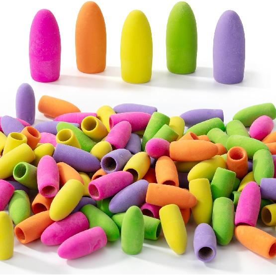 Mr. Pen- Pencil Erasers Toppers, 120 Pack, Pastel Colors, Erasers for Pencils, Pencil Top Erasers, Pencil Eraser
