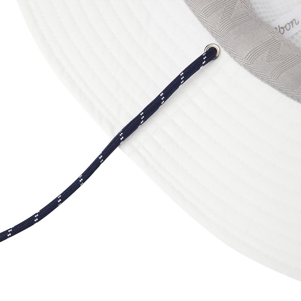 MALBON GOLF Mesh Ventilation Bucket Hat Off White