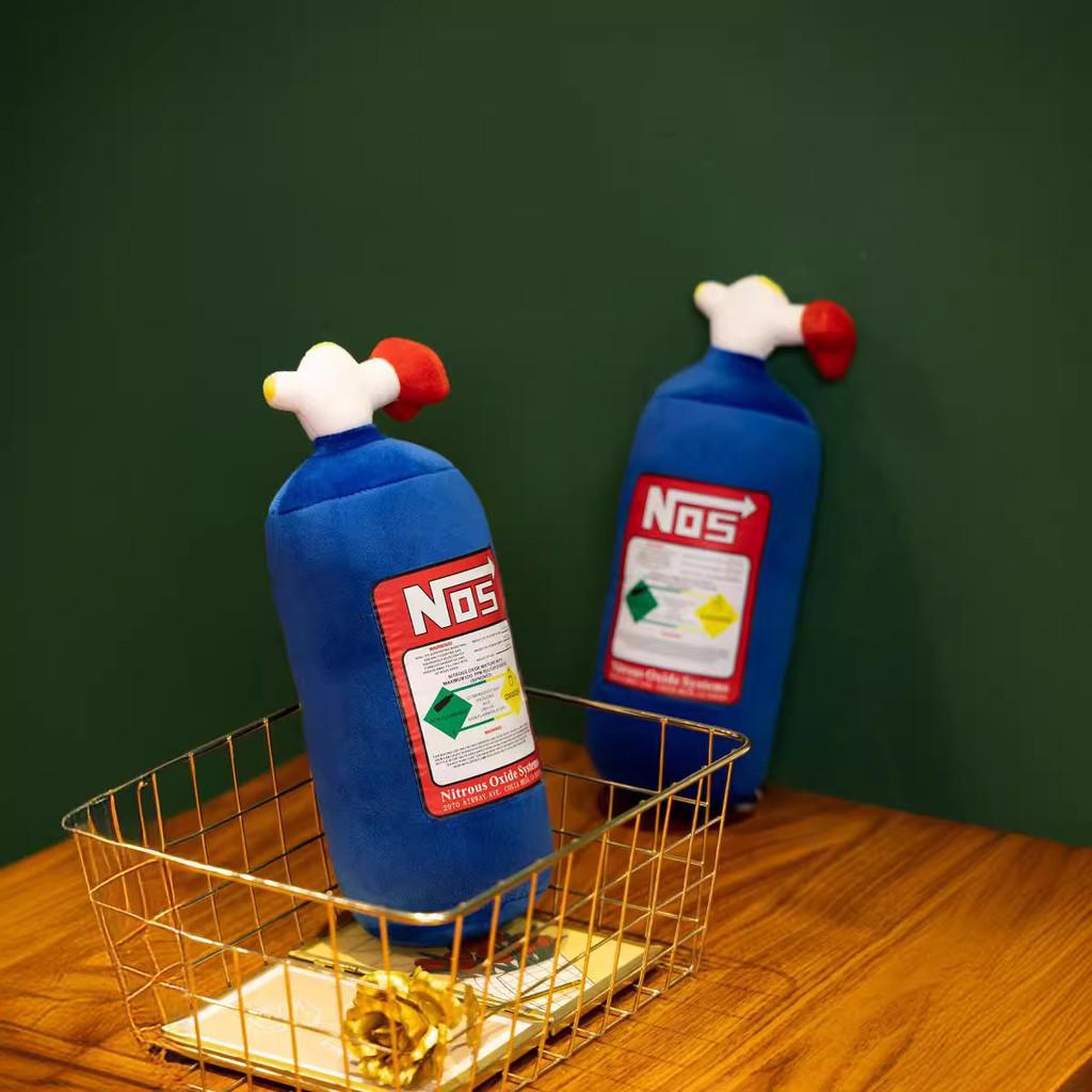 Blue Nitrogen Tank Shape Plush Car Pillow Toy Wholesale For Cross-border Bestselling