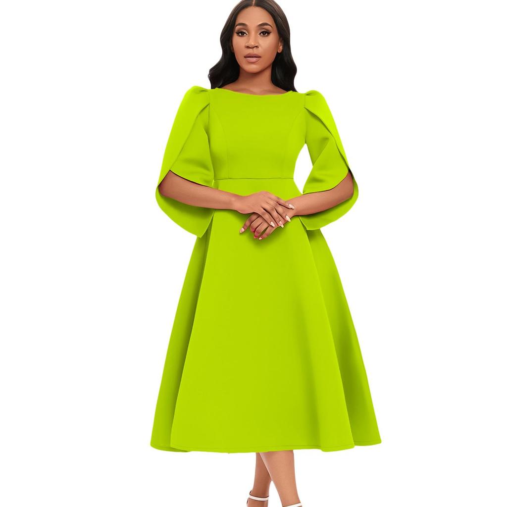 High-end and Fashionable Women's Evening Gown, Elegant and Graceful Foreign Trade Dress with Large Swing Skirt for Party