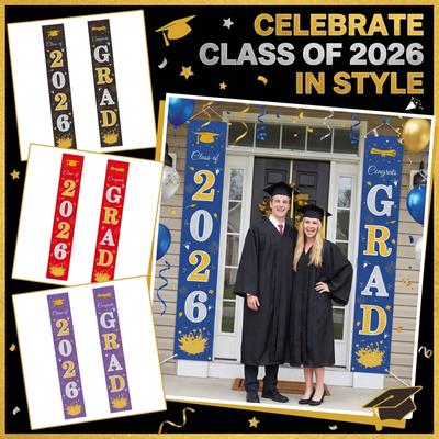 Graduation Class Decoration Door Flag Hanging Flag Graduation Party Decoration Supplies