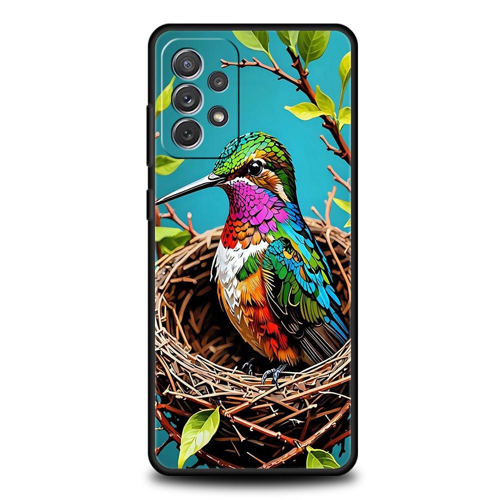 Hummingbird Phone Case For Samsung Galaxy A17 A07 A55 A35 A25 A15 A05s A33 5G A31 A23 A21s A13 A41 A73 A53 A51 A71 A03 S10 Cover