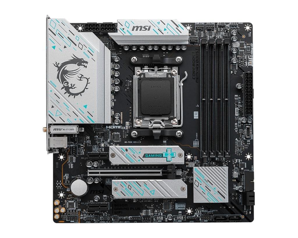 MSI B650M GAMING PLUS WIFI Motherboard DDR5 Micro ATX Black