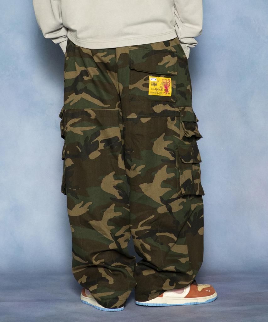 GLACK Gp163 Starpoint Camo Cargo Pants (Green Camo)