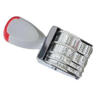 Englischer Datumsstempel Geschäftsstempel Roller Bürostempel Rollender Englischer Datumsstempel Datumsstempel Multifunktions-Gummistempel
