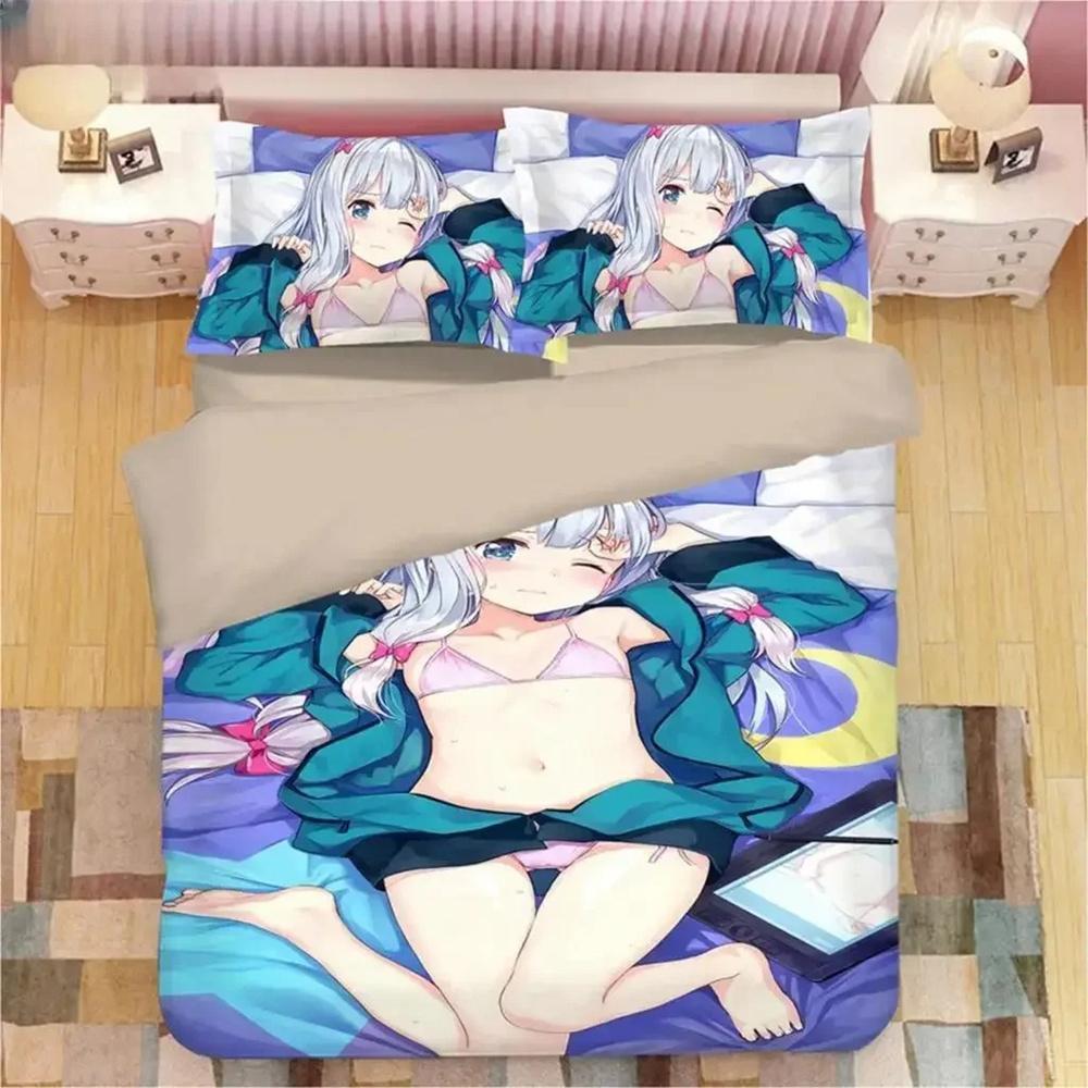 Kawaii Izumi Sagiri 3D Anime Print Bedding Collection Duvet Covers Pillowcases One Piece Comforter Bedding Collections Bedclothes Duvet Cover