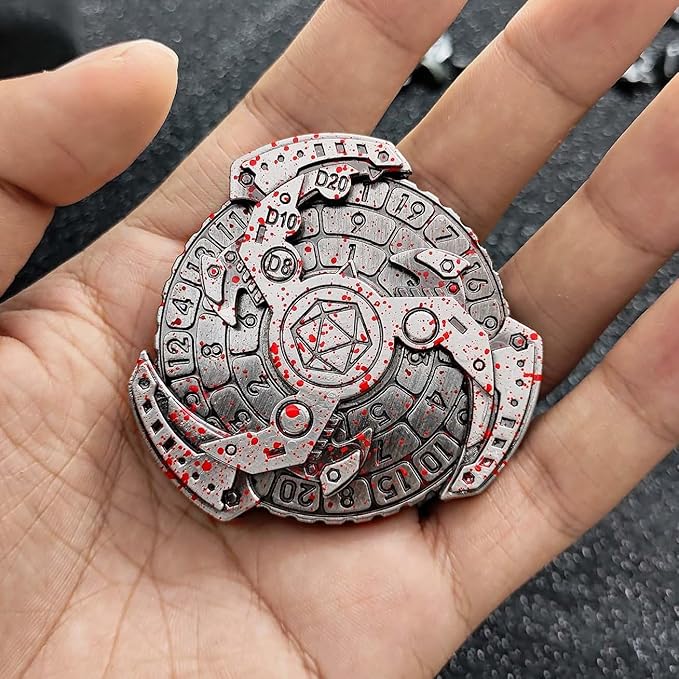 Rpg Würfel Metall Kreisel Dunkle Zukunft Rpg Würfel 6in1 K4 K6 K8 K10 K12 K20