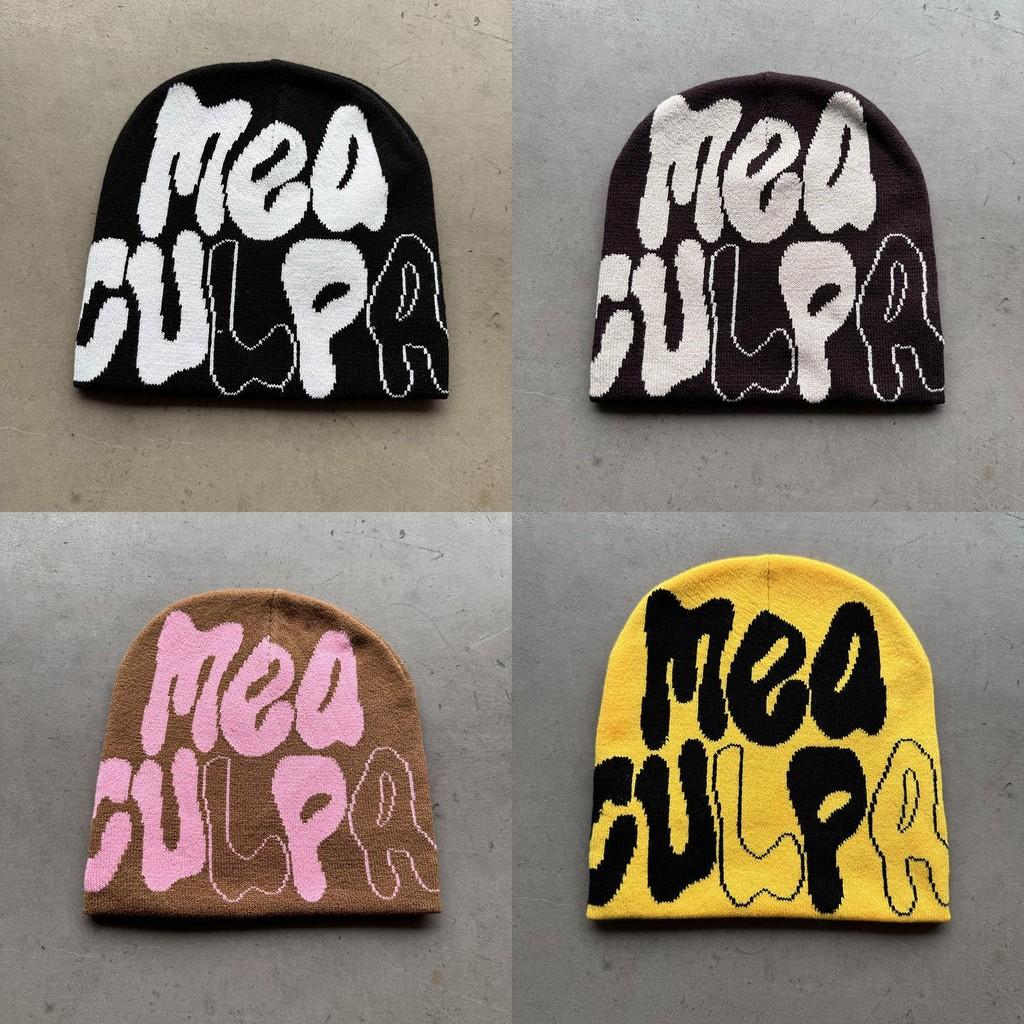 Acrylic Knitted Cap For Teens And Adults With Fashionable Letter Design