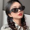 Rennes high-quality new European and American personalized retro small frame YK style contrasting color fashionable versatile sunglasses