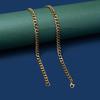 Hip Hop Cuban Chain Necklace for Men Women Punk 3 To 7 MM Stainless Steel Choker Necklace Vintage Jewelry Accessories