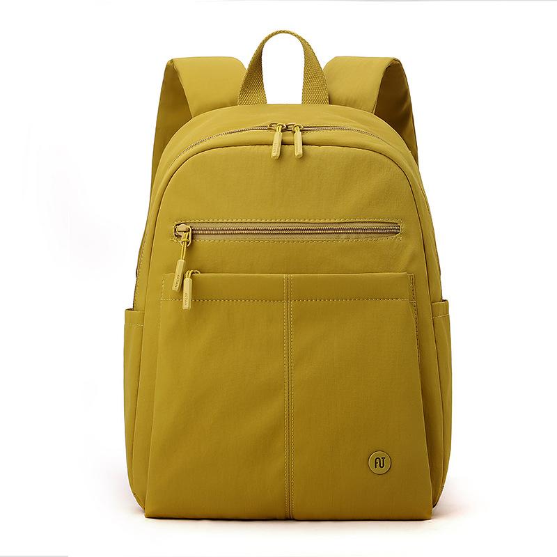 Solid Color Women Backpack Outdoor Student Schoolbag Travel Bag