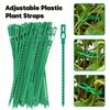 100Pcs Plant Cable Ties Reusable Adjustable Garden Self-locking Cables Ties Nylon Zipper Cables Ties