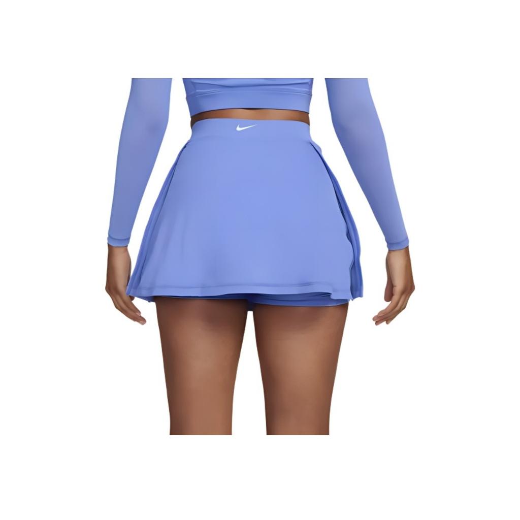 Nike Dri-FIT High-Waisted Zippered Fitted Casual Skirt Women Skirts Blue FB5685-413
