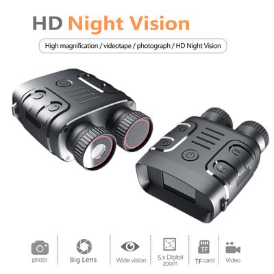 1080P HD Telescope Night Vision Binocular Device 5X Binocular Day Night Use Photo Video Taking Digital Zoom For Hunting