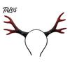 Used Retro Hirschgeweih Haarband Halloween Hirschgeweih Stirnband, Realistisches Wald Cosplay Kostüm, Gothic Foto Requisite Stil Elastisches Haarband,