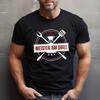 Unisexs Meister Am Grill Print T Shirt Funny Bbq Master Casual Top For Barbecue Lover Birthday Vintage Breathable