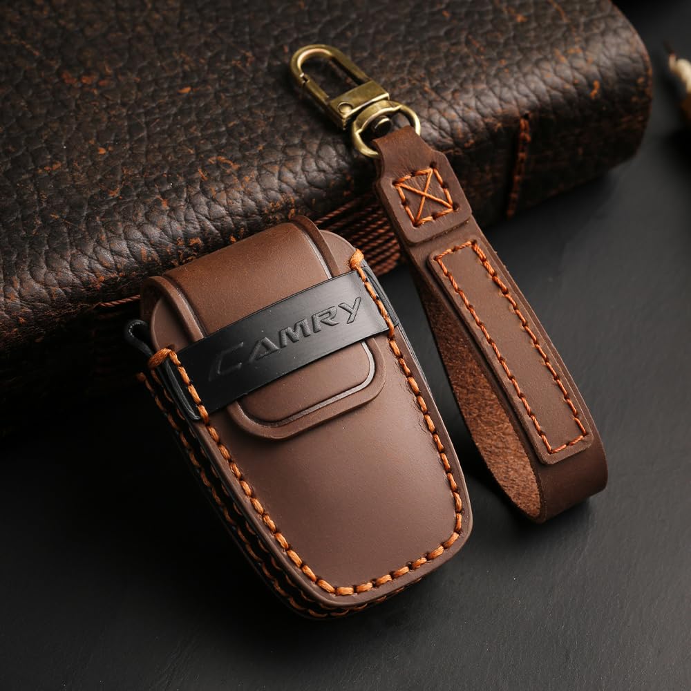 Introducing the New LEXLEY Key This Custom Leather Key Featuring a Smart Key Holder and CMARY Is Compatible with the Toyota Camry AX70 Series Case!