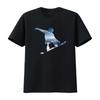 Snowboarding Snowboarder Silhouette Winter Sport Mens T Shirt Vintage Washed Fashion Homme Top For Everyday Wear Versatile