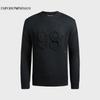 Emporio Armani Men's Crew Neck Eagle Logo Knit Sweater